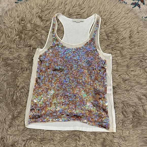 Stella McCartney sequined tank top size 42 - Picture 1 of 9